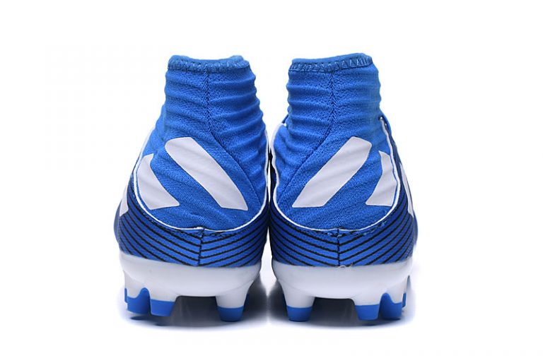 Adidas Nemeziz Ag Azul Y Blanco Left Free Shipping