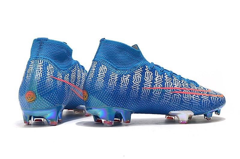 blue cr7 soccer cleats mercurial superfly