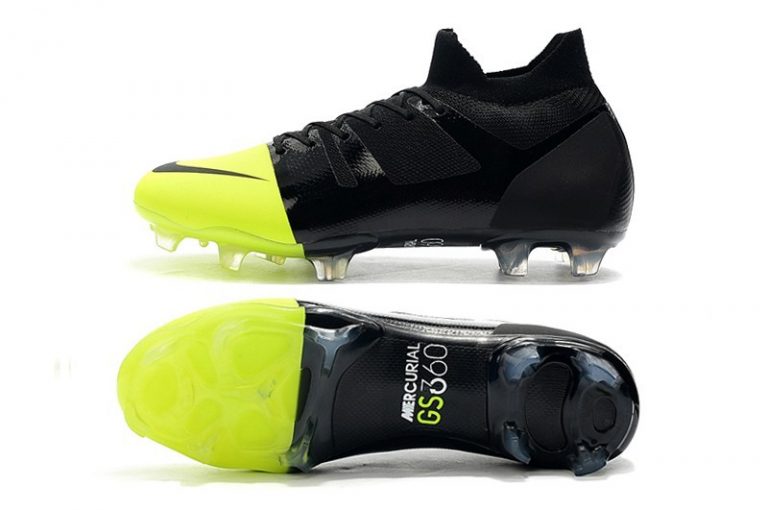 nike mercurial gs 360 fg cleat black volt