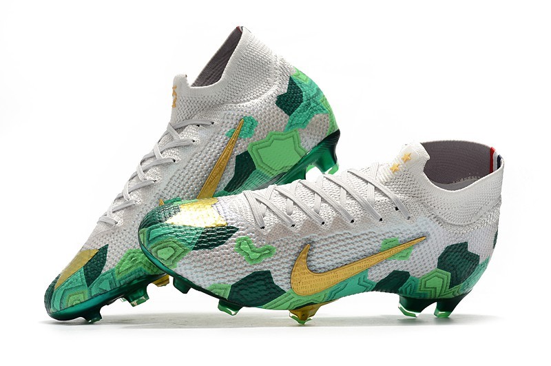 green and gold football cleats