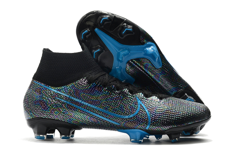 Nike Mercurial Superfly VII Elite FG Blue Fussball Shoes at
