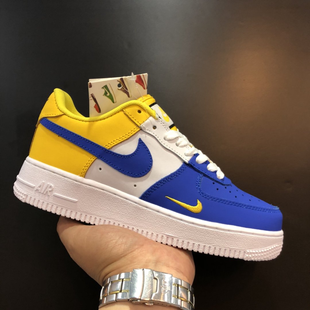 air force 1 blue white yellow