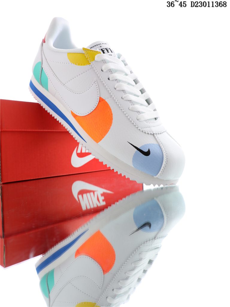 nike cortez blue orange