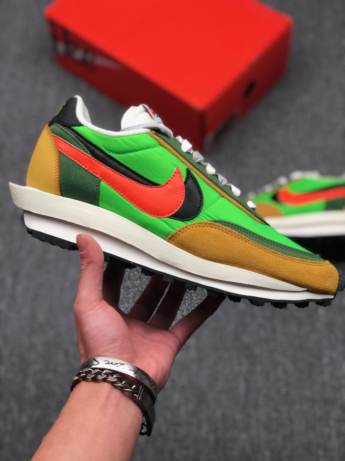 nike ld waffle sacai green