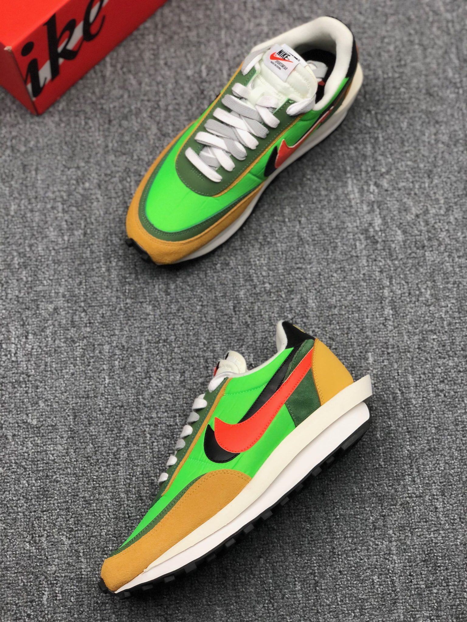 nike ld waffle sacai green