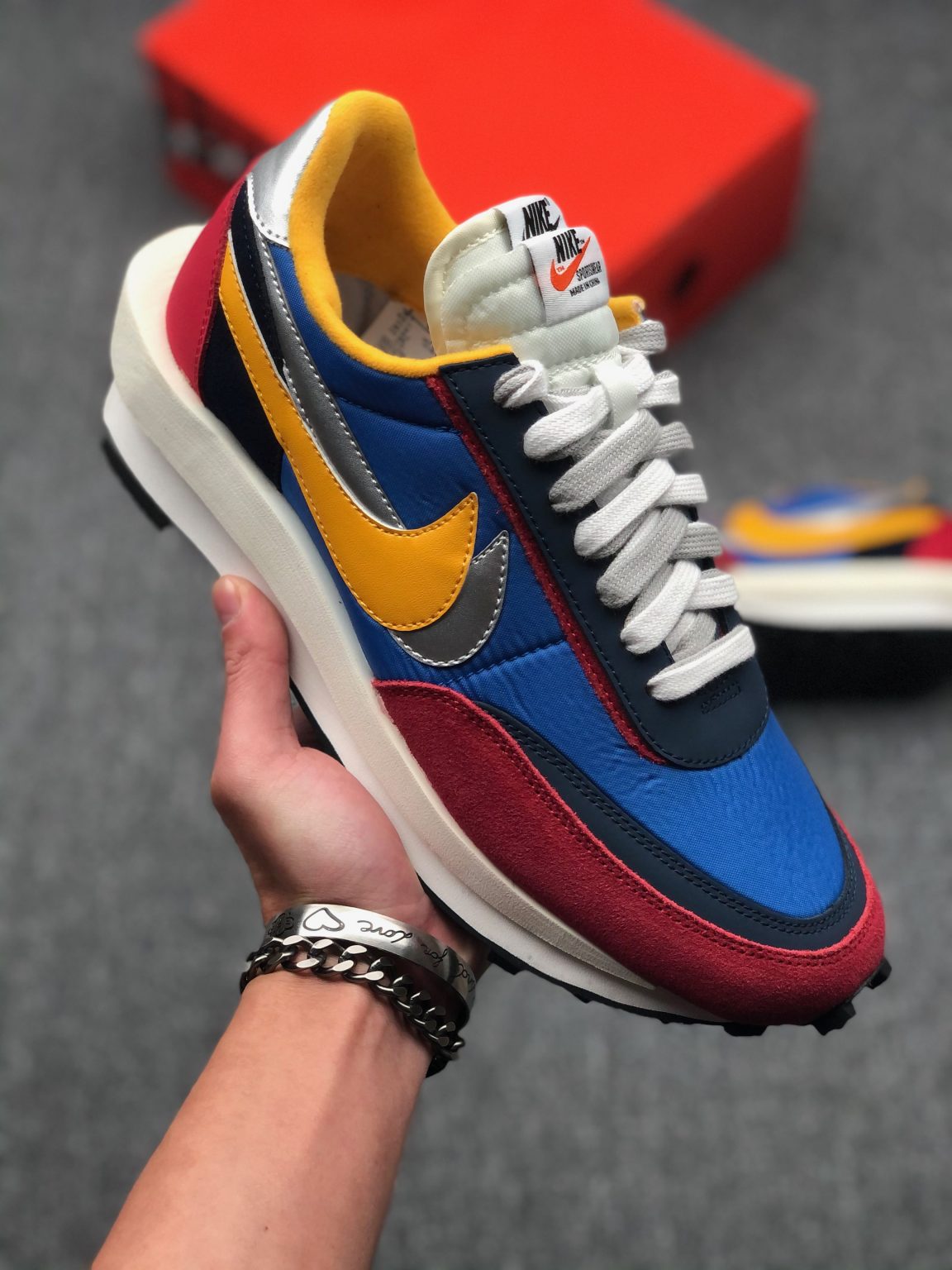 blue sacai nike