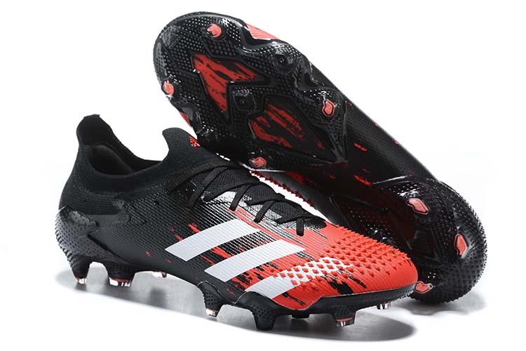 adidas Predator 20.1 Low-Cut FG Firm Ground Soccer Cleat - Black Red White Outside