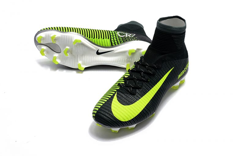 Nike Mercurial Superfly V Cr7 Black And Yellow Football Boots