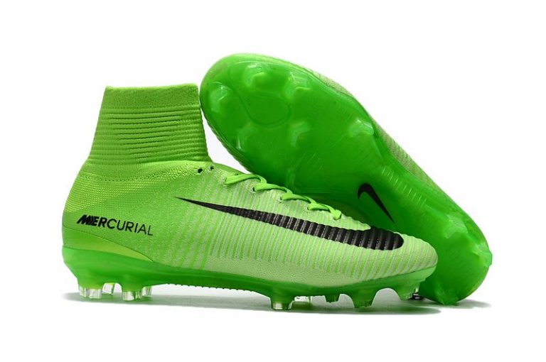 nike black and green football boots