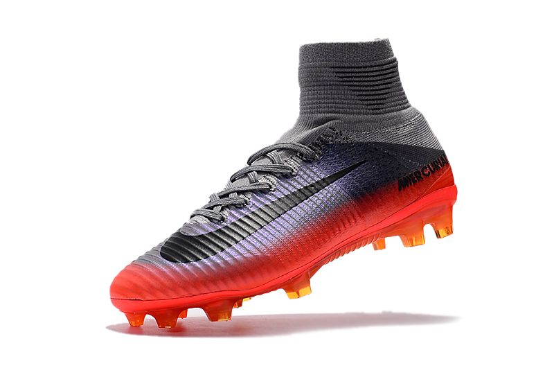 Nike Mercurial Superfly V CR7 FG dark gray red football boots