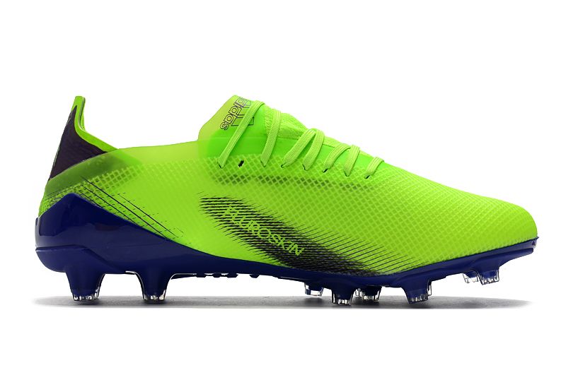 adidas X Ghosted .1 AG green and blue football boots