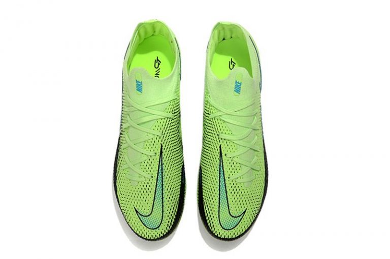 2021 new Nike Phantom GT Elite 3D FG green, black and blue football boots