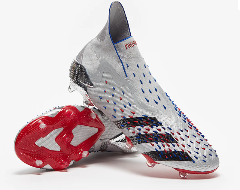 Adidas fanatic PREDA FREAK + FG grey and red football boots