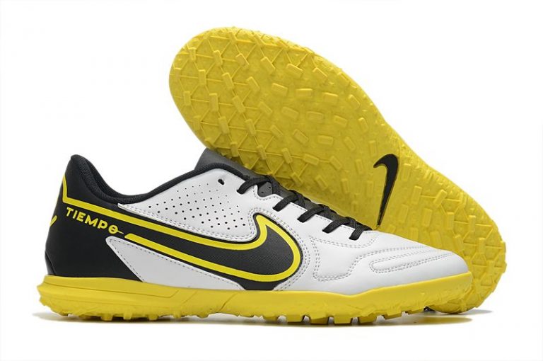 Nike Legend 9 Club TF yellow and white football boots