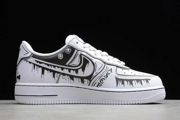 Fashion Nike Air Force 1 07 Black/White CW2288-301