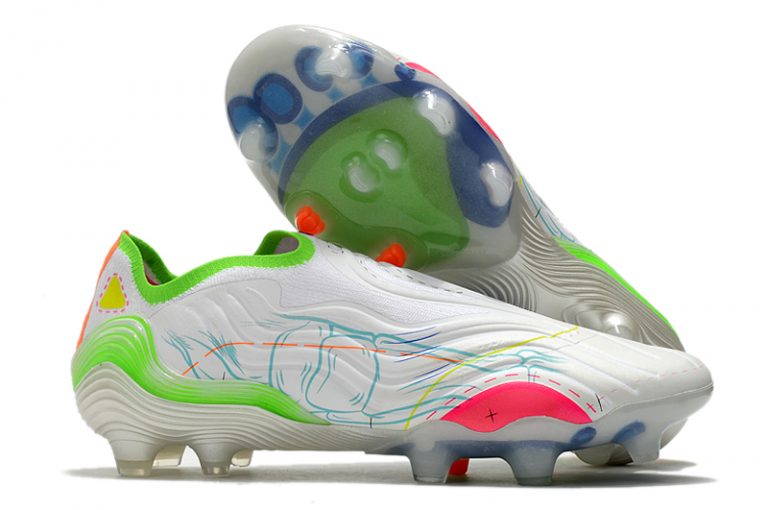 white and green football boots | Cleats Head