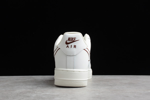Fashion Nike Air Force 1 '07 AF1 OFF-White/Coffee CL6326-138