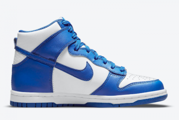 The latest release of the blue Nike Dunk High 