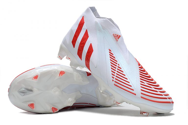adidas Predator Edge Geometric+ FG Laceless Red White Football Boots