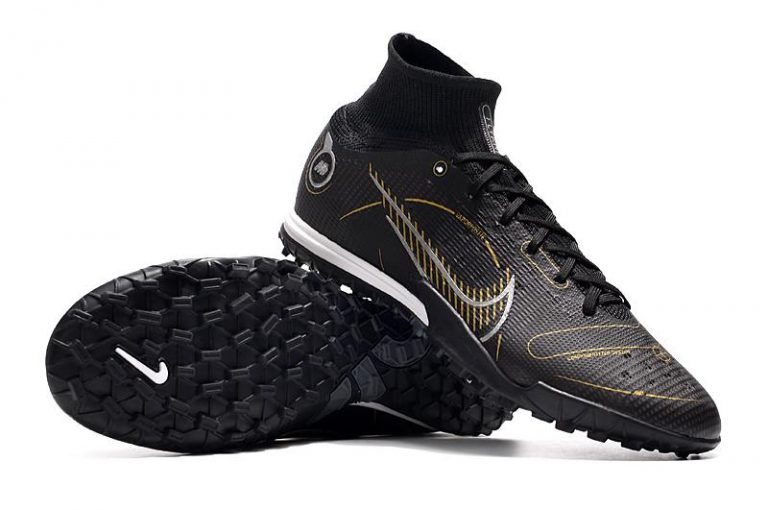 Nike Superfly 8 Academy TF High Top Black Spike Football Boots