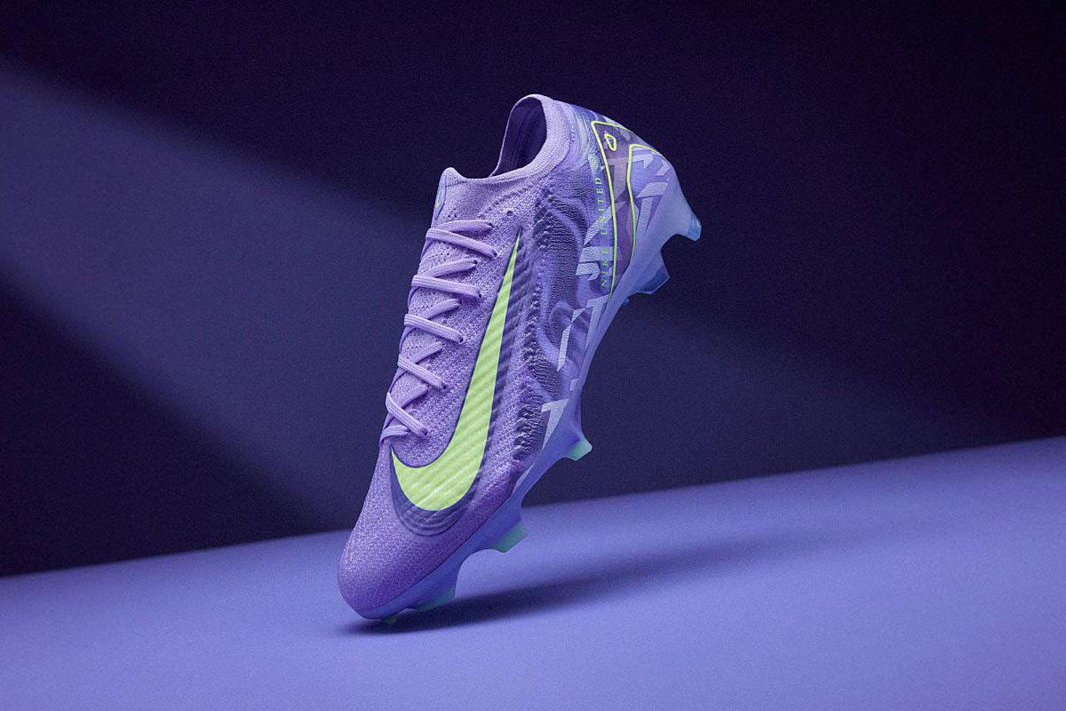 Nike United Phantom GX 2 Elite Low FG Purple Agate Barely Volt